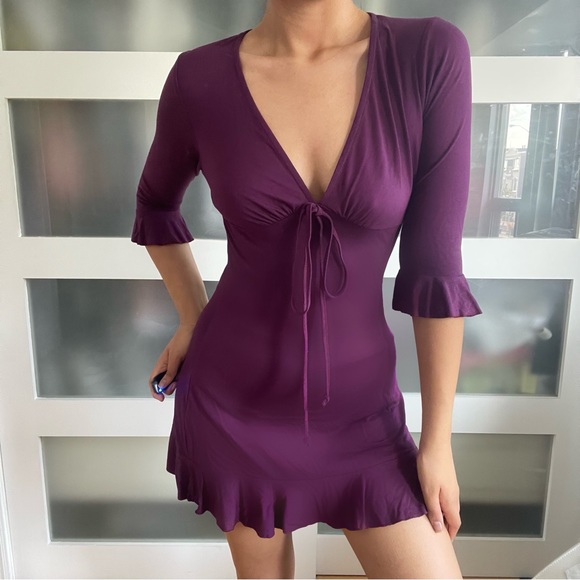 Beautiful purple dress - Picture 3 of 4